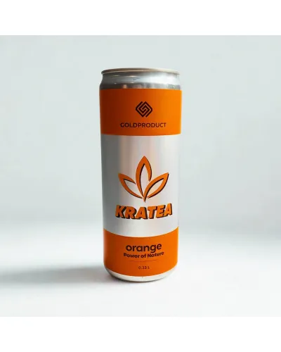 Напій безалкогольний KRATEA ORANGE, банка 0,33 л.