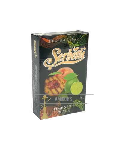 Тютюн Serbetli Lime Spice Peach (Пряний персик лайм) 50 грам