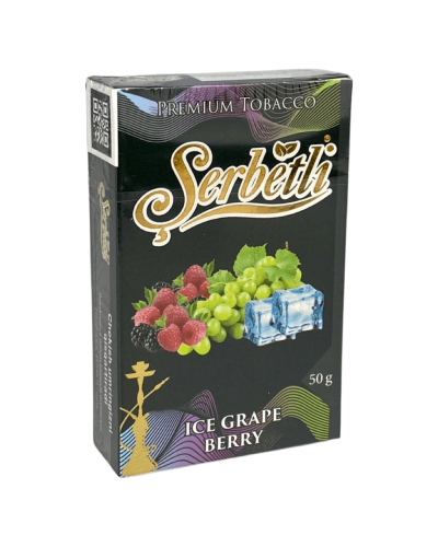 Тютюн Serbetli Ice Grape Berry (Виноград Ягоди Лід) 50гр