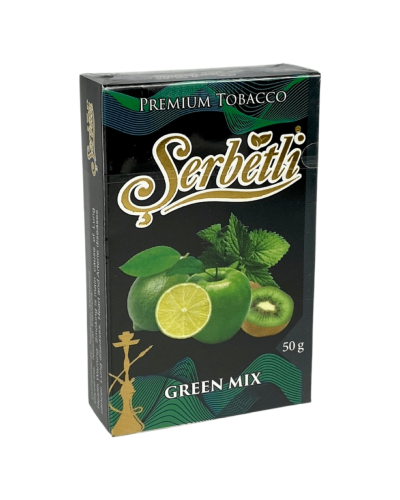 Тютюн Serbetli Green Mix (Зелений Мікс) 50 гр