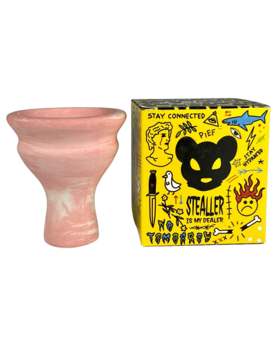 Чаша глиняная Stealler bowls Upg розовая