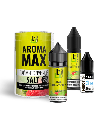 Набір Flavorlab Aroma MAX Лайм Полуниця 30 ml 50 mg