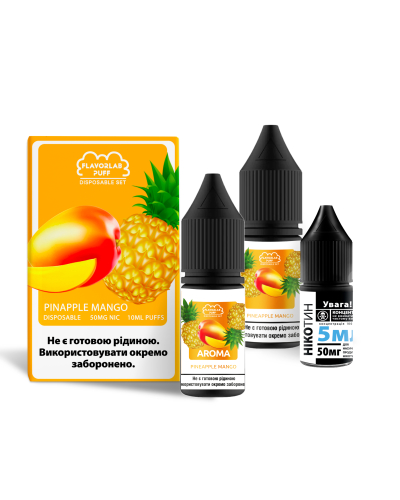 Набір FlavorLab Disposable Puff Pineapple Mango (Ананас Манго) 10 ml 50 mg