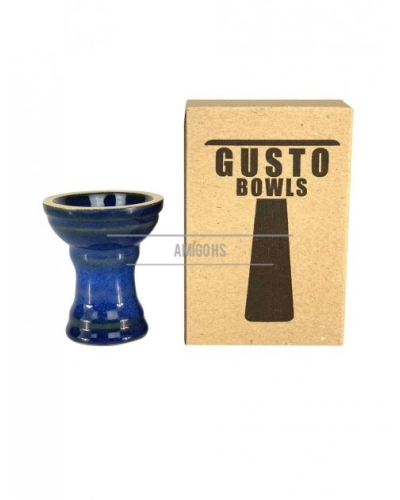 Чаша глиняная Gusto bowls Turkish V2.0 (турка) в глазури синяя