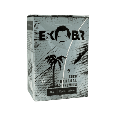Кокосовый уголь ESKOBAR (72 кубика) 1 кг в коробке