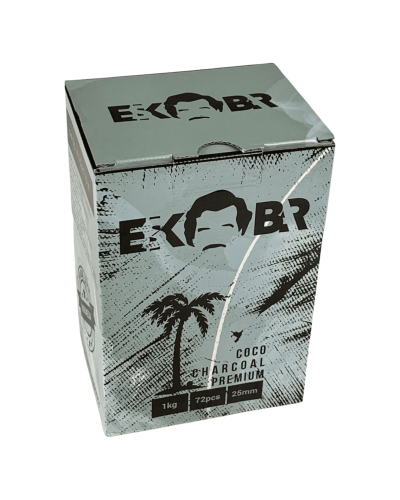 Кокосовый уголь ESKOBAR (72 кубика) 1 кг в коробке