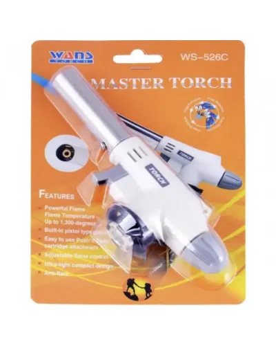 Газовая горелка с пьезоподжигом Master Torch WS-526