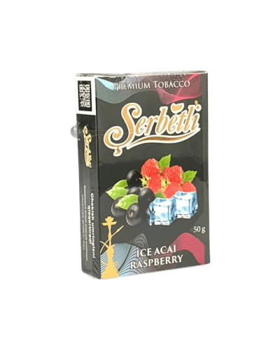 Тютюн Serbetli Ice Acai Raspberry (Айс малина, асаї) 50 гр.