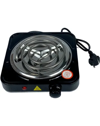 Плитка электрическая Hot plate черная 1000W