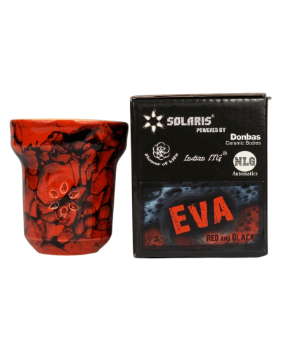 Чаша глиняная Solaris Eva Red and Black