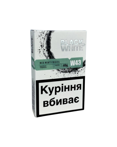 Табак Black & White W43 Mix Mint Fruits (Освежающие фрукты) 40 гр