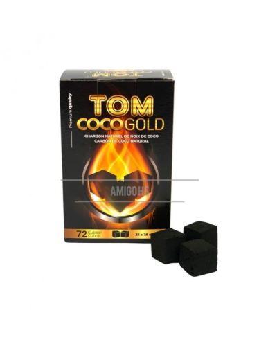 Кокосове вугілля Tom Coco Gold С25 1 кг в коробці