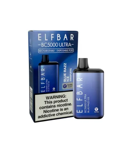 Elf Bar BC5000 Blue Razz Ice (Блакитна Малина Лід)