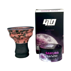 Чаша 420 Sakura Moon Pink + Табак 420 Белая клубника 25г