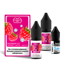Набір FlavorLab Disposable Puff Raspberry Ice (Малина Лід) 10 ml 50 mg 