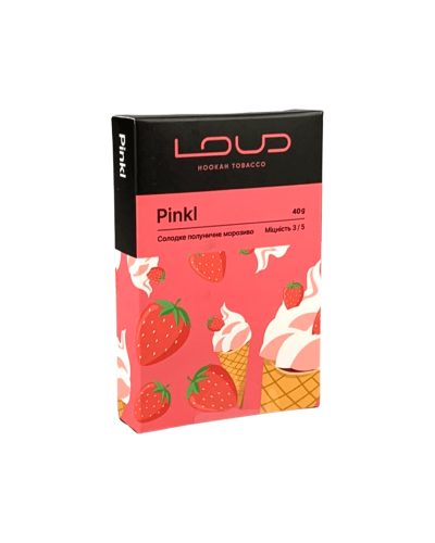 Тютюн LOUD Pinkl (Солодке полуничне морозиво) 40 г.