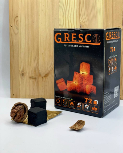 Горіхове вугілля Gresco 1 кг в коробці