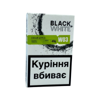 Табак Black & White W03 Cream Apple (Яблоко Корица Мед) 40 гр