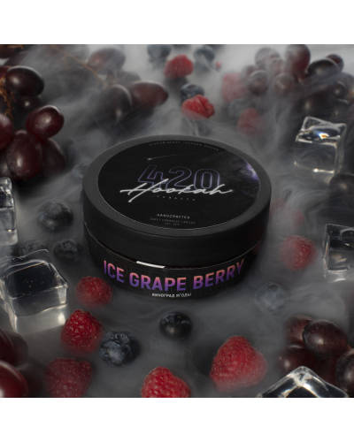 Тютюн 420 Classic Ice Grape Berry (Айс Виноград ягоди) 100 грам