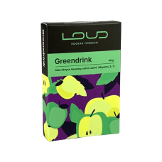 Табак LOUD Greendrink (Микс яблока, базилика, мяты и матчи) 40 г.