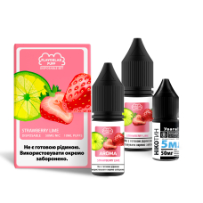 Набір FlavorLab Disposable Puff Strawberry Lime (Полуниця Лайм) 10 ml 50 mg 
