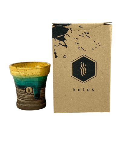 KOLOS. Чаша глиняна в глазурі Kolos Mita 04