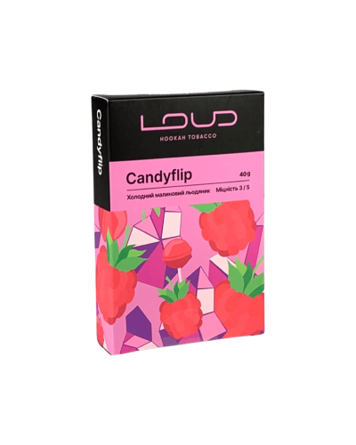 Табак LOUD Candyflip (Холодный малиновый лединец) 40 г.