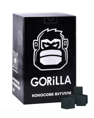 Кокосовый уголь для кальяна Gorilla 1кг