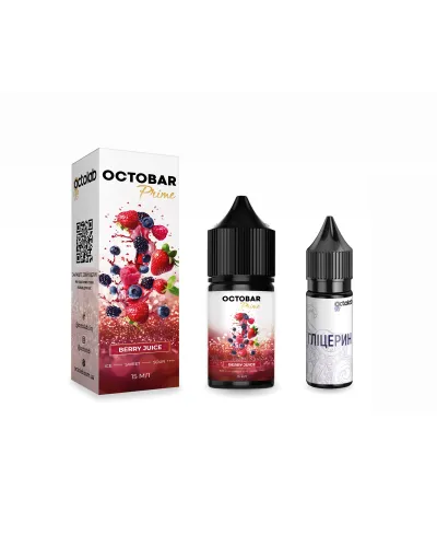 Набор Octobar Prime Berry Juice (Микс Малины и Красной смородины) 30 ml 50 mg