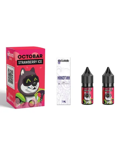 Набор Octobar NFT Salt Strawberry Ice (Клубника Лед) 10 мл 50 мг