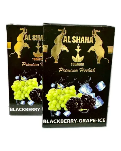 Тютюн Al Shaha Blackberry-Grape-Ice (Ожина, виноград, лід) 50 гр.