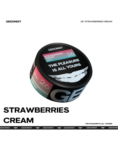 Тютюн GEDONIST 26 Strawberries Cream, 100гр