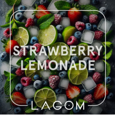 Тютюн Lagom Main Strawberry lemonade (Полуничний лимонад) 200 гр