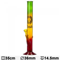 Бонг стеклянный Rasta Lion- H:35cm