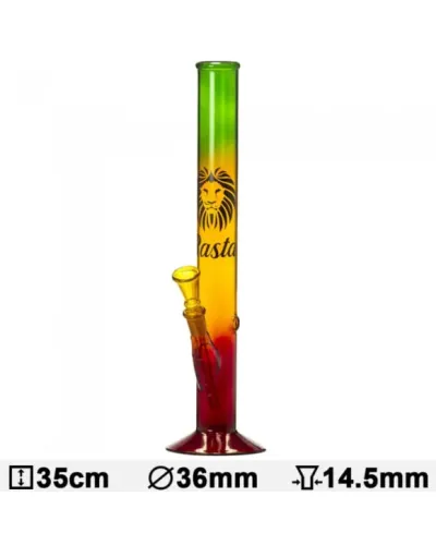 Бонг скляний Rasta Lion- H:35cm