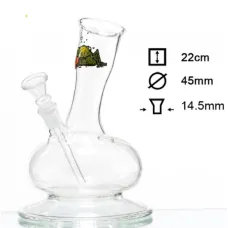 Бонг стеклянный Bullfrog - H:23cm-Ø:45mm