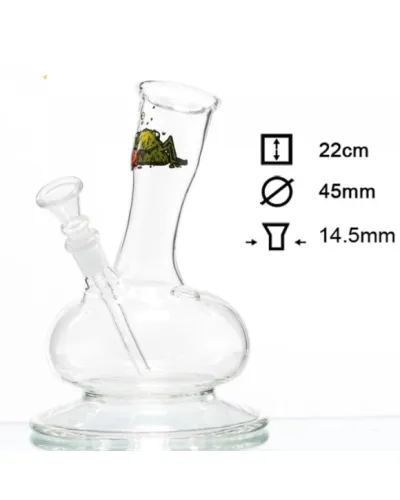Бонг скляний Bullfrog - H:23cm-Ø:45mm