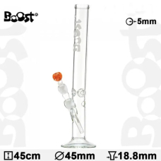 Бонг стеклянный  BOOST Cane H: 45cm-?: 45mm-SG: 18,8mm