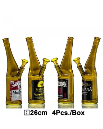 Бонг стеклянный Beer Bottle - H:26cm