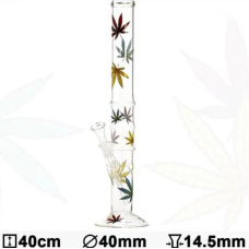 Бонг стеклянный  Multi Leaf H:40cm ?:40mm