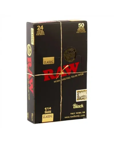 Папір для самокруток RAW Black