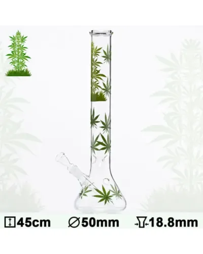 Бонг скляний Leaf Jhari Beaker H:45cm - Ø:50mm - SG:18.8mm