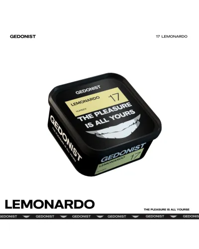 Тютюн GEDONIST 17 Lemonardo, 200гр