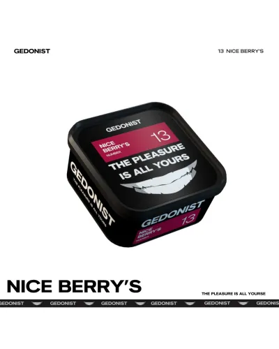 Табак GEDONIST 13 Nice Berrys, 200гр