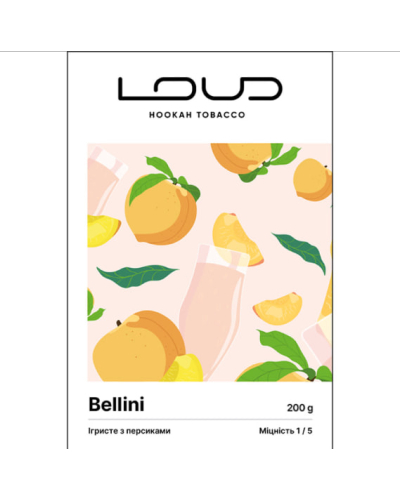 Тютюн LOUD Light Bellini (Ігристе з персиком) 200 г