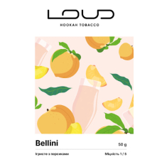 Тютюн LOUD Light Bellini (Ігристе з персиком) 50 г